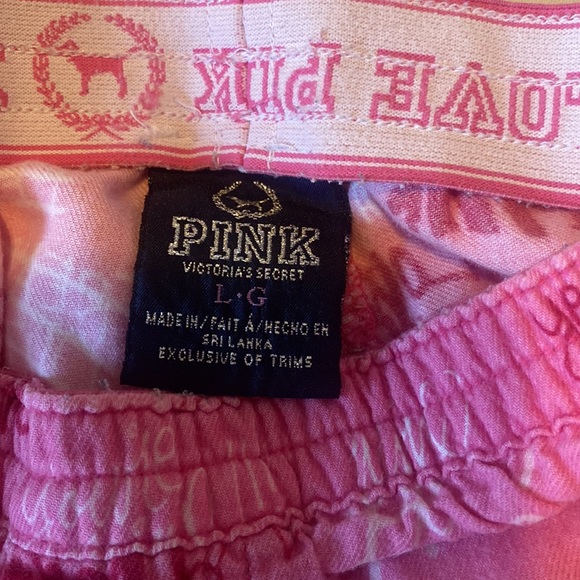 Victoria's secret pink pajama pants large - Picture 3 of 4